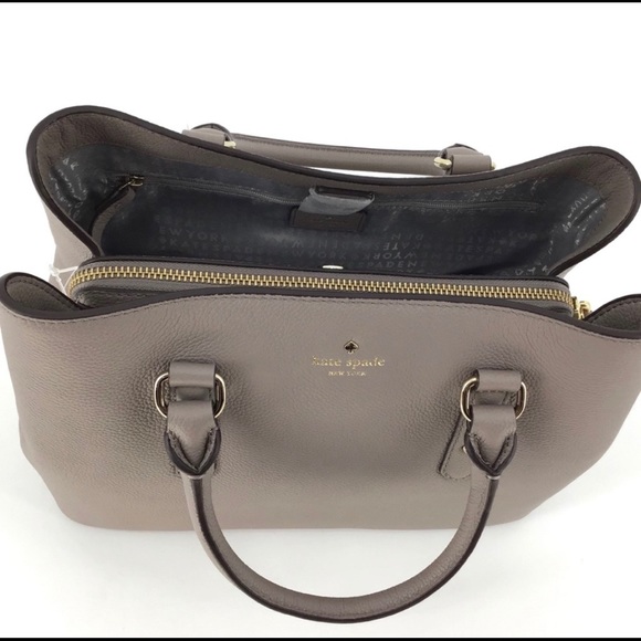 Kate Spade Larchmont Avenue Cityscape Pebbled Leather Satchel - new with tags - Picture 4 of 7